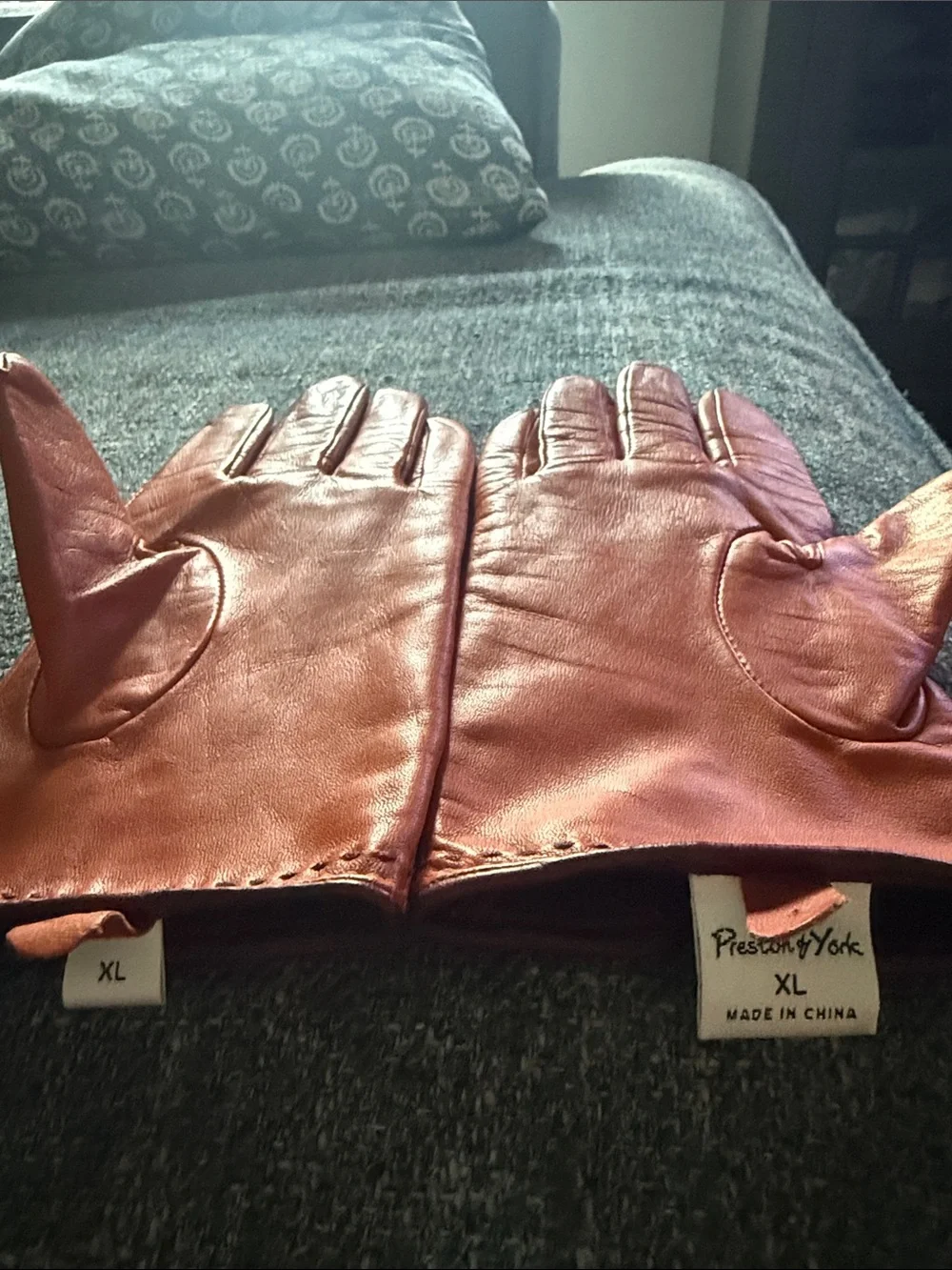 EUC Preston & York women’s XL Leather Gloves in Burnt Orange